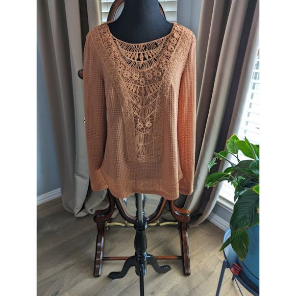 Waffle Weave Sweater - Picture 1 of 9